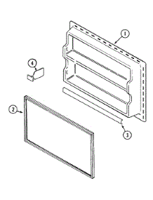 04 - Freezer Inner Door parts for Admiral Refrigerator TR580NF from AppliancePartsPros.com