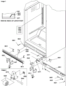 07 - Ladders, Lower Cabinet And Rollers parts for Amana Refrigerator TRI18V1W / P1303204W W from AppliancePartsPros.com