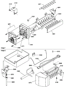 05 - Ice Maker Assy And Parts parts for Amana Refrigerator TRI21S4L / P1303301W L from AppliancePartsPros.com