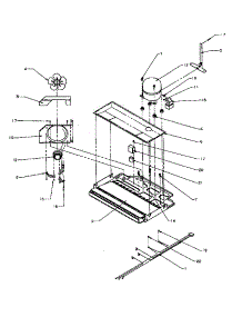05 - Compressor Compartment parts for Amana Refrigerator TRI22S4 / P1196301W E from AppliancePartsPros.com