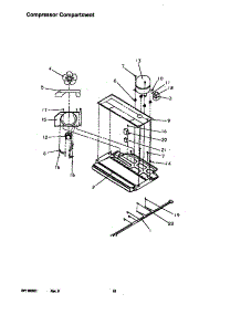 05 - Compressor Compartment parts for Amana Refrigerator TRI22S4E / P1196303W E from AppliancePartsPros.com
