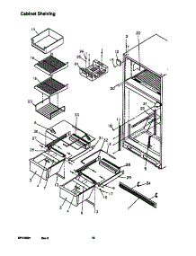 03 - Cabinet Shelving parts for Amana Refrigerator TRI22S4E / P1196304W E from AppliancePartsPros.com