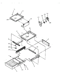 04 - Cabinet Shelving parts for Amana Refrigerator TRI22S4L / P1196302W L from AppliancePartsPros.com