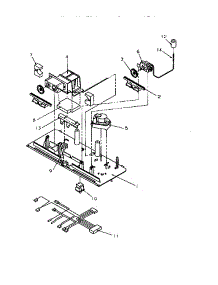 06 - Control Panel parts for Amana Refrigerator TRI22S4L / P1196302W L from AppliancePartsPros.com