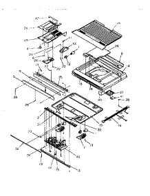 07 - Divider Block parts for Amana Refrigerator TRI22S4L / P1196302W L from AppliancePartsPros.com