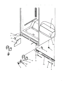 02 - Cabinet Bottom parts for Amana Refrigerator TRI22S4W / P1196304W W from AppliancePartsPros.com