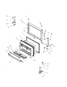 10 - Fz Door parts for Amana Refrigerator TRI22S4W / P1196304W W from AppliancePartsPros.com