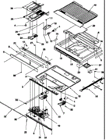 07 - Divider Block parts for Amana Refrigerator TRI25S5W / P1300001W W from AppliancePartsPros.com