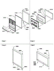02 - Door Assemblies parts for Amana Refrigerator TRI25VE / P1300004W E from AppliancePartsPros.com