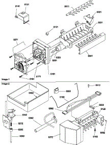 05 - Ice Maker Assy And Parts parts for Amana Refrigerator TRI25VE / P1300004W E from AppliancePartsPros.com