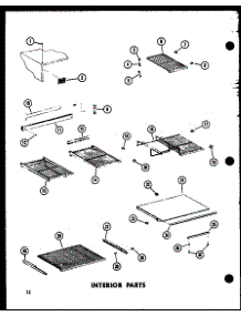03 - Interior Parts parts for Amana Refrigerator TS18C / P7350013W from AppliancePartsPros.com
