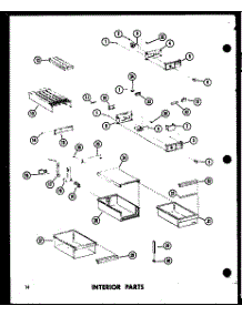 04 - Interior Parts parts for Amana Refrigerator TS18C / P7350013W from AppliancePartsPros.com