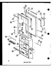 06 - Lower Door Parts parts for Amana Refrigerator TS18D / P7350022W from AppliancePartsPros.com