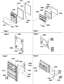 02 - Door Assemblies parts for Amana Refrigerator TS22VW / P1306502W W from AppliancePartsPros.com