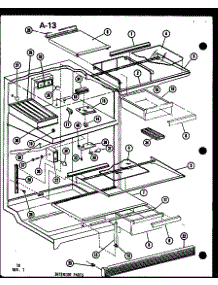 04 - Interior Parts parts for Amana Refrigerator TSC-18E-A / P7456802W A from AppliancePartsPros.com