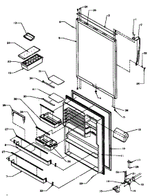 12 - Ref Door parts for Amana Refrigerator TSI18A3L / P1182106W L from AppliancePartsPros.com