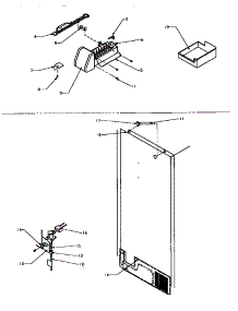 09 - Factory Installed Ice Maker parts for Amana Refrigerator TSI18A5L / P1188201W L from AppliancePartsPros.com