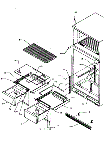 03 - Cabinet Shelving parts for Amana Refrigerator TSI18A5W / P1188201W W from AppliancePartsPros.com