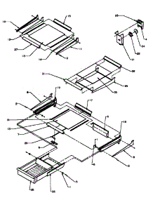 04 - Cabinet Shelving parts for Amana Refrigerator TSI18R2W / P1182103W W from AppliancePartsPros.com