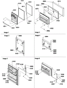 03 - Door Assemblies parts for Amana Refrigerator TSI19VL / P1306402W L from AppliancePartsPros.com