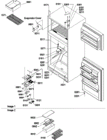 04 - Door, Hinges And Accessories parts for Amana Refrigerator TSI19VW / P1306402W W from AppliancePartsPros.com