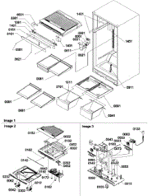 06 - Interior Cabinet And Drain Assembly parts for Amana Refrigerator TSI22VE / P1306602W E from AppliancePartsPros.com