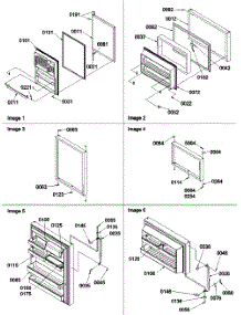 02 - Door Assemblies parts for Amana Refrigerator TSI25VL / P1308102W L from AppliancePartsPros.com