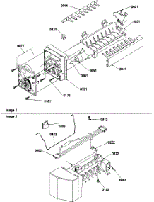 05 - Ice Maker Assembly And Parts parts for Amana Refrigerator TSI25VL / P1308102W L from AppliancePartsPros.com