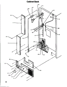 03 - Cabinet Back parts for Amana Refrigerator TV18S3W / P1194901W W from AppliancePartsPros.com