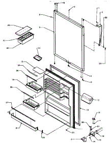 10 - Ref Door parts for Amana Refrigerator TW18RW / P1181709W W from AppliancePartsPros.com