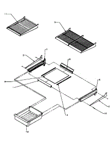 04 - Cabinet Shelving parts for Amana Refrigerator TW18RW / P1181707W W from AppliancePartsPros.com