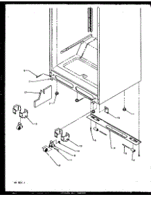 02 - Cabinet Bottom parts for Amana Refrigerator TX18R2L / P1158412W L from AppliancePartsPros.com