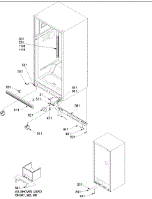 09 - Ladders & Lower Cabinet parts for Amana Refrigerator TX18VE / P1315706W E from AppliancePartsPros.com