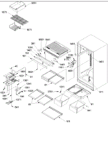 08 - Interior Cabinet parts for Amana Refrigerator TX18VL / P1315706W L from AppliancePartsPros.com
