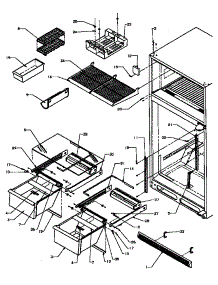 03 - Cabinet Shelving parts for Amana Refrigerator TX19R2E / P1181902W E from AppliancePartsPros.com