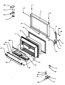 09 - Fz Door parts for Amana Refrigerator TX19R3L / P1181907W L from AppliancePartsPros.com