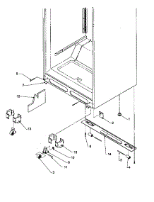 02 - Cabinet Bottom parts for Amana Refrigerator TX19S3E / P1195901W E from AppliancePartsPros.com