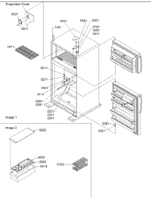 05 - Hinges, Freezer Shelves & Accessories parts for Amana Refrigerator TX19V2E / P1306303W E from AppliancePartsPros.com