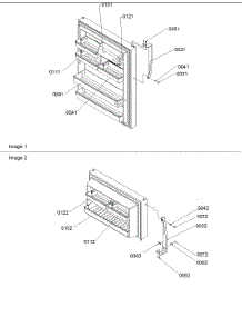 03 - Door Handles And Shelves parts for Amana Refrigerator TX19V2L / P1306303W L from AppliancePartsPros.com