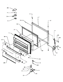 09 - Fz Door parts for Amana Refrigerator TX21A3E / P1181504W E from AppliancePartsPros.com