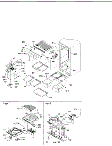 08 - Interior Cabinet And Drain Block Assy parts for Amana Refrigerator TX21VE / P1315905W E from AppliancePartsPros.com