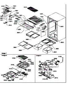 06 - Interior Cabinet And Drain Block Assy parts for Amana Refrigerator TX21VL / P1301804W L from AppliancePartsPros.com