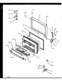 09 - Fz Door parts for Amana Refrigerator TX22R2L / P1157706W L from AppliancePartsPros.com