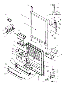 10 - Ref Door parts for Amana Refrigerator TX22S3W / P1196002W W from AppliancePartsPros.com
