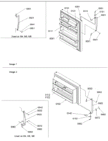 03 - Door Handles And Shelves parts for Amana Refrigerator TX22V2L / P1306503W L from AppliancePartsPros.com
