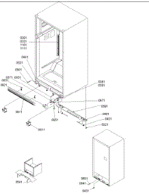 08 - Ladders & Lower Cabinet parts for Amana Refrigerator TX22V2W / P1306503W W from AppliancePartsPros.com