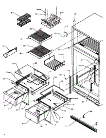 03 - Cabinet Shelving parts for Amana Refrigerator TX25R4W / P1175402W W from AppliancePartsPros.com