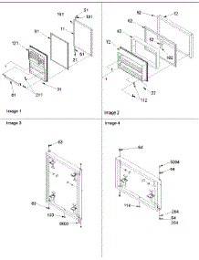 02 - Door Assy parts for Amana Refrigerator TXI18VL / P1319004W L from AppliancePartsPros.com