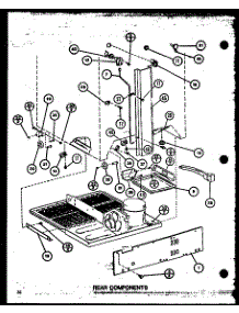 05 - Rear Components parts for Amana Refrigerator TXI20M / P7858518W from AppliancePartsPros.com