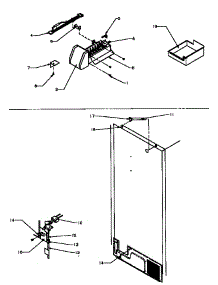 09 - Factory Installed Ice Maker parts for Amana Refrigerator TXI21R3W / P1182002W W from AppliancePartsPros.com